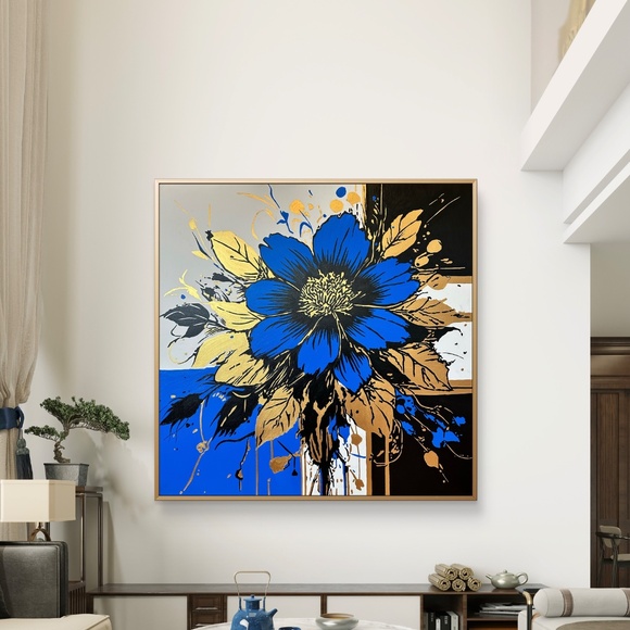 48” x 48” Original Acrylic Painting signed by Artist - Picture 3 of 4